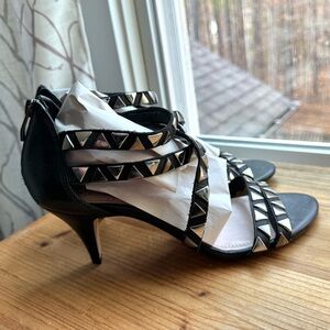 VINCE CAMUTO Black Lucia Studded Heels